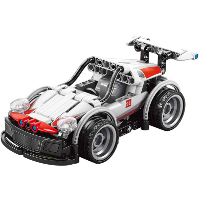 Конструктор Пуллбэк 2 в 1: Белый автомобиль Mioshi Tech MTE0709-047 1